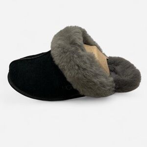 UGG Black and Gray Women's Slippers